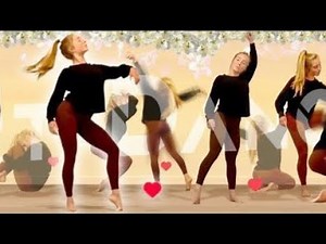 Contemporary dance with a contortionist bikini model