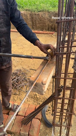 Making Steel stirrups at site Pascal Infratech #steel #steelstructures #steelstirrups | Pascal Infratech