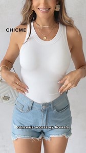 11K views · 42 reactions | 2-Pack Round Neck Ribbed Tank Top With Bra Pads MT1MJ0433B $35.99 Shop: ChicMe.com #chicmebabe #fashion #OOTD #style #chic #haul #onlineshopping | Chic Me | Facebook