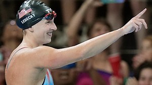 Did Katie Ledecky win the 800-meter freestyle?