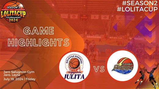 𝗛𝗜𝗚𝗛𝗟𝗜𝗚𝗛𝗧𝗦! In one of their final games, the Tunga Rapids secured their first-ever win in the history of the Lolita Cup Basketball Tournament Season 2, defeating the Julita Hulatan Hoopers with a score of 89-85. This game took place on July 19, 2024, at Jaro Salugnon Gym, Jaro, Leyte. #LolitaCupSeason2 #TungaVsJulita #PinauraKaNiKarenJavier | Lolitacup Basketball Tournament