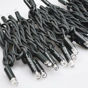 33FT 100 LED Black Wire Cable Blister String Lights Connectable Lamp Light String