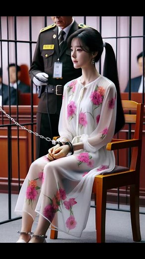 Female prisoners in court with handcuffs and shackles 美女囚犯戴手铐脚镣在法庭上#femaleprison #美女 #女囚 #handcuffs #prettygirls #女犯