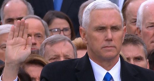 Mike Pence is sworn in as Vice President of the United States