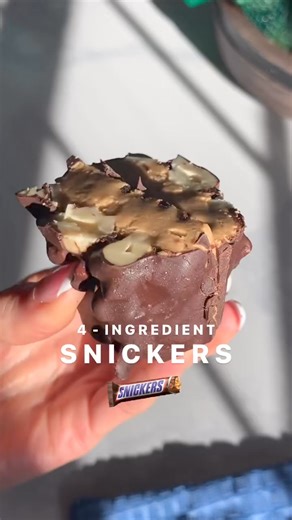 9.1K views · 52 reactions | 4-ingredient “Snickers” bars made without...