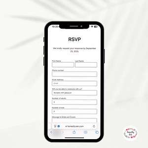 Custom QR Code Online RSVP Page: Digital Event Invitation - Etsy Canada