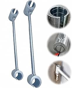 Hinges Gap Adjusting Wrench,Door Hinge Repair Tool,Upgrade the Double Headed Door Hinge Adjustment Tool Wrench,Door Hinge Repair Spanner Adjustable Wrench Tool（1PC) (Large:18-24.5mm)