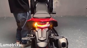 LED Integrated Tail Light for Tenere 700 XTZ700 T700 2024-2025, Turn Signal Blinker Brake Light Rear Lamp, Plug & Play Smoked Lens Motorcycle Taillight Tenere 700 Accessories (2024-2025)