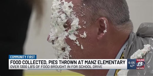 Food Collected, Pies Thrown at Manz Elementary
