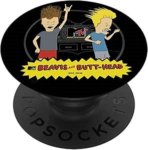MTV Logo Beavis And Butthead Head Bang PopSockets Adhesive PopGrip