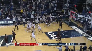 JAKARI SPENCE AT THE HORN!!! Monmouth Basketball wins a THRILLER! #FlyHawks | Monmouth University Athletics