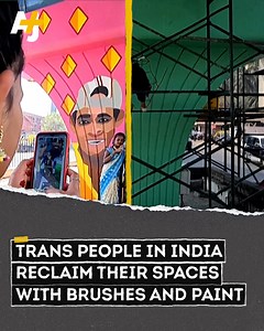 Trans people in India are reclaiming the spaces where they were abused and harassed by painting colorful murals. Often denied jobs, they are sometimes forced to beg or turn to sex work — the Aravani Art Project aims to change that. | AJ
