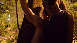 Sub Is Restrained and Used by Bearded Master in a Public Park.
