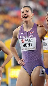 The only way is up 🚀 Amy Hunt is fifth in the world and only getting faster⚡️ #worldindoorchamps | British Athletics
