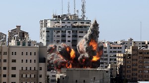Video: Gaza Tower, Home to International Media, Destroyed in Airstrike