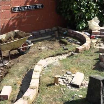 How to build a raised brick built pond