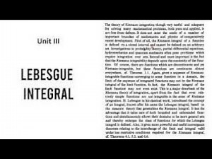 Lebesgue Integral part 7(PMA204)
