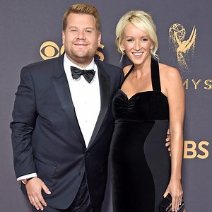 James Corden Says He's Looking for Places to "Hide Snacks" for Pregnant Wife Julia Carey at the 2017 Emmys