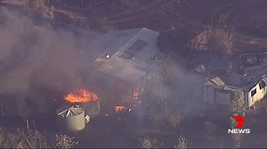 A fast-moving bushfire has closed the Brisbane Valley Highway between Esk and Toogoolawah. Fire crews are working to contain the blaze. www.7plus.com.au/news #7News | 7NEWS Brisbane