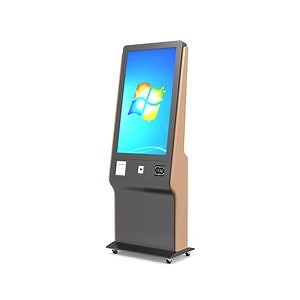 [Hot Item] Key Card Dispenser Kiosk 21.5 Inch Hotel Self Check-in Kiosk with Passport Scanner Kiosk