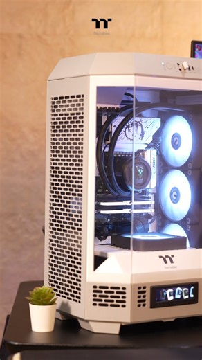 Building PC with Thermaltake The Tower 300 Limestone #tt #pcbuild #gamingpc #thetower300 #computer | Thermaltake Thailand