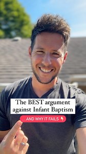 The # 1 argument against infant baptism… & why it fails 👇🏻 But the best argument against infant baptism, is this: Babies can’t repent or believe, therefore cannot be baptized, since Jesus said in Mark 16:16, “he who believes and is baptized will be saved”. Further to this, many will suggest that babies haven’t committed any personal sin, therefore are not condemned until they reach the age of reason. 1️⃣ Scripture makes clear that we are born in a state apart from God. We are born enemies of H