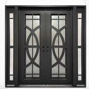 [Hot Item] Main Iron Entrance Doors Wrought Iron French Doors Wrought Iron Main Entrance Doors