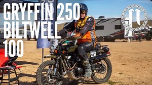 Janus Motorcycles fielded one of our Gryffin 250s in the Biltwell 100 desert race in Ridgecrest California on April 1, 2023. Even with a broken foot peg, our Racer Kyle Depweg got us a 4th place finish in the “Misfit” category. For more of Kyle's thoughts after the race, head on over to our blog. | Janus Motorcycles