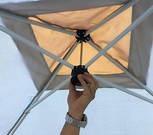 [Hot Item] 10X10FT Pop up Canopy Steel Folding Gazebo with One Button Fixed