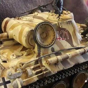 Tamiya Panther Ausf.A. & Tamiya German Tank Ammo Loading Crew