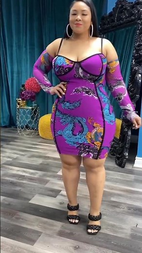 Curvy women dress👗plus size bodycon dress💖 ‪@FASHIONCURVYJQ‬