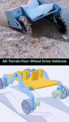 All-Terrain 4WD Vehicle | Rocker-Bogie Design*#reels*#shourt*#video