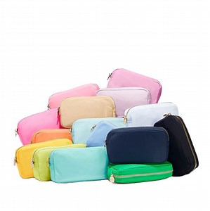 [Hot Item] Nylon Big Size 14 Colors Customized Cute Waterproof Cosmetic Bag for Women