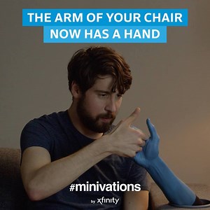 426K views · 2.4K reactions | It can hold the X1 Voice Remote and so much more. Introducing Armchair Hand! The perfect couch companion. #minivations | Xfinity | Facebook