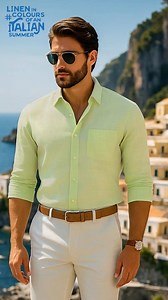 3.1K reactions · 14 shares | Inspired By Positano, The Jewel Of The Italian Riviera, Pure Linen Shirts, Immaculately Finished With Our Trademark, Patented, “Trinity” Buttons. | Zodiac Clothing | Facebook