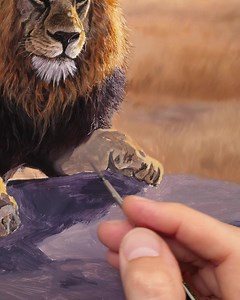 Painting a lion paw 😍 www.michaeljamessmith.tv www.shopmichaeljamessmith.com #foryou #fyp #portrait #art #artwork #youtube #stilllife #painting #contemporaryart #painter #oilpainting | Michael James Smith