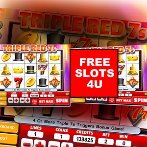 Free Triple Red 7s Slot Machine Game by Free Slots 4U