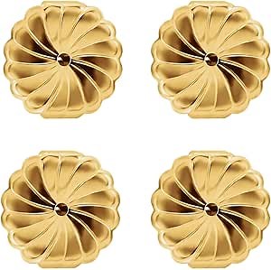 14K Yellow Gold-Filled Large 7.2mm Earring Backs for Studs | Universal Earring Backs | Premium Earring Backs Locking | Secure Earring Backs for Studs | Hypoallergenic Earring Backs (2 Pairs)
