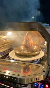 Did you know you can cook more than just pizza in the Blaze Pizza Oven? Thanks to a vertical rotisserie rod and double cooking racks, you can also cook up dishes like turkey, sumptuous rack of lamb, mouth-watering steak, or whatever you can dream up. 🦃 🔗: https://www.blazegrills.com/product/blaze-26-inch-gas-outdoor-pizza-oven-with-rotisserie/ | Blaze