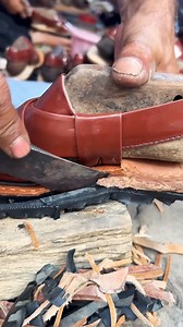 ASMR leather crafting #usa #handmadeshoes #usatoday | Hand made shoes
