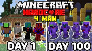 We Survived 100 Days In Hardcore Minecraft – Squad Minecraft Hardcore 100 Days