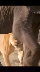 9.6K views · 44 reactions | 2 Lions versus elephant: A clash of...