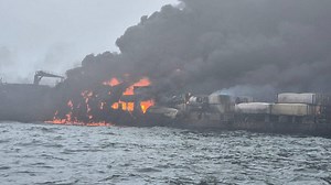 Search called off for crew member missing on ship with toxic chemicals involved in horror North Sea crash | LBC
