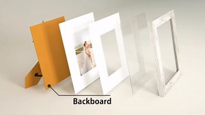 Hongkee 11x22 Newspaper Frame 2 Packs, Real Glass and Distressed White Wood Frame, Display Panoramic 11 x 22 Magazine Frames - Horizontal or Vertical Wall Mounting