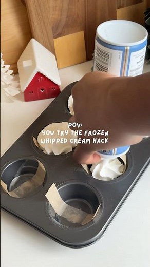 Freezing the cream makes so much difference it making it last longer and not instantly melting😍😍