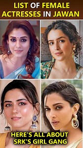 Here is the list of powerful girl gangs who will be seen with Shah Rukh Khan in Jawan. Deepika Padukone, Nayanthara, Sanya Malhotra, Ridhi Dogra, and more... | Bollywood Now