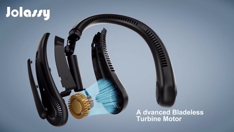 Portable Neck Fan, Personal Fans Cooling Neck Fan,Hands Free Fan 4000mAh Rechargeable with 3 Speeds Adjustment, Bladeless Fans Sports USB Fan , Gifts for Men, Women, Travel, Indoor or Outdoor(Pink)