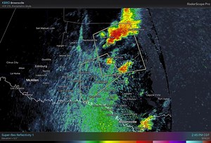 ***OUTDATED*** 3:45PM CDT September 16, 2023 Radar Update: The most active part of the sea breeze is over northern Cameron County, including Harlingen. Gusty wind, torrential rain, and frequent lightning are the biggest concerns as all of this crawls southwest. More showers and storms may develop to the north along the outflow boundary from the storms that were in Willacy County earlier this afternoon. #RGVwx | US National Weather Service Brownsville/Rio Grande Valley Texas