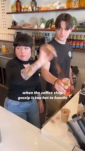 When the coffee shop gossip is too hot to handle 😂☕️⁠ ⁠ Follow #th3rdwave for more coffee entertainment⁠ —⁠ 🎥 Captured by @ohhoneybakingco | Th3rdwave