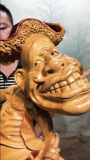 😂 You Won’t Believe This Funny Wooden Carving! Hand-Made Masterpiece 🪵😳#WoodCarving #ArtShorts